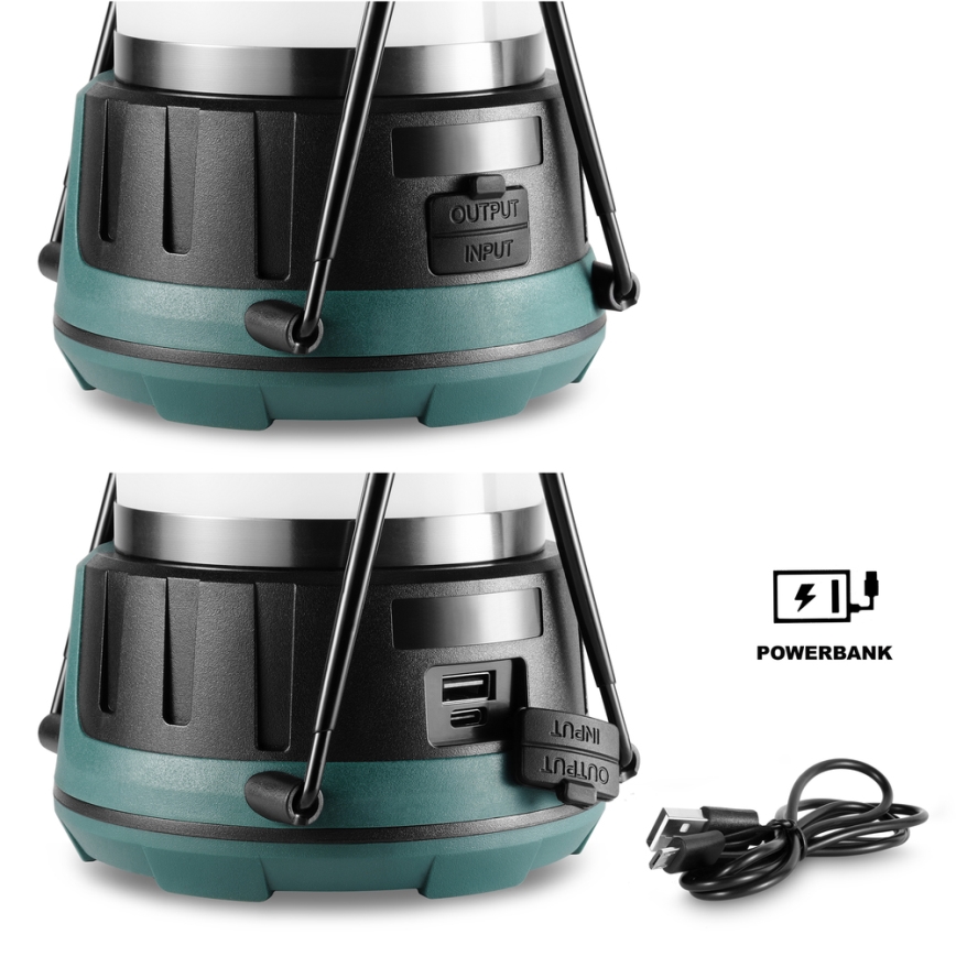 Sencor - LED Zatemnitvena multifunkcijska svetilka s power bankom LED/10W/4400 mAh IPX2