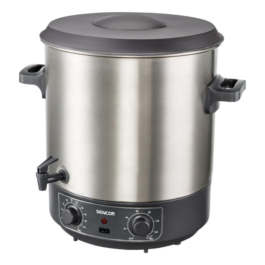 Sencor - Lonec za vlaganje 27 l 1800 W/230 V nerjaveče jeklo/siva