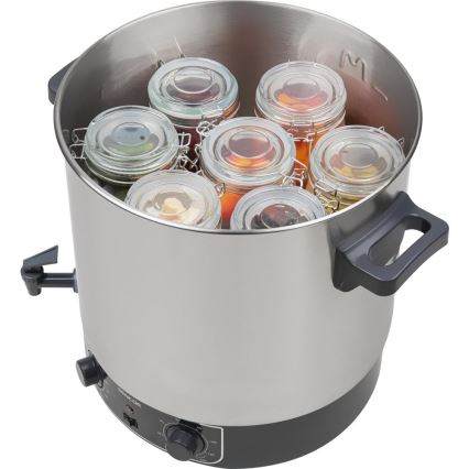 Sencor - Lonec za vlaganje 27 l 1800 W/230 V nerjaveče jeklo/siva