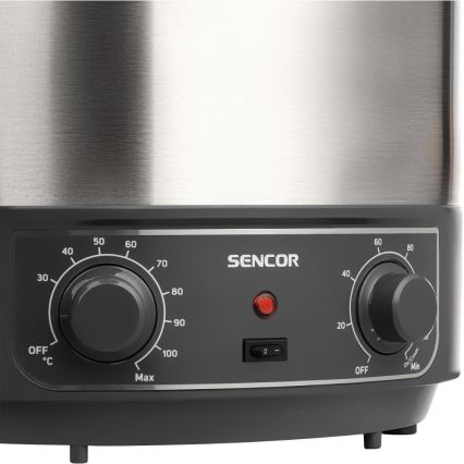 Sencor - Lonec za vlaganje 27 l 1800 W/230 V nerjaveče jeklo/siva