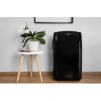 Sencor - Mobilna klimatska naprava z LED zaslonom 3v1 1000W/230V 9000 BTU črna + Daljinski upravljalnik