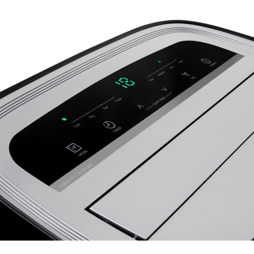 Sencor - Mobilna klimatska naprava z LED zaslonom 3v1 1000W/230V 9000 BTU črna + Daljinski upravljalnik
