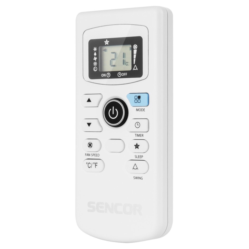 Sencor - Mobilna klimatska naprava z LED zaslonom 3v1 1000W/230V 9000 BTU črna + Daljinski upravljalnik