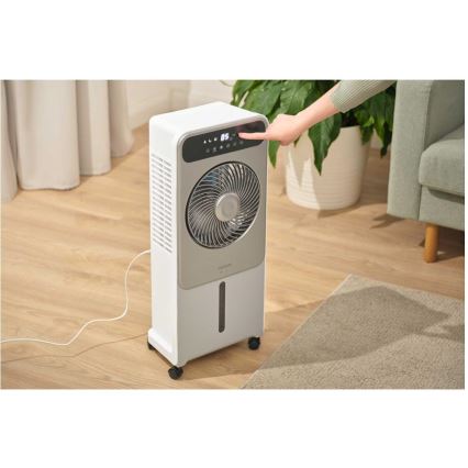 Sencor - Mobilni hladilec zraka 28W/230V siva + Daljinski upravljalnik