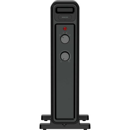 Sencor - Oljni radiator s 7 rebri 600/900/1500W/230V črna