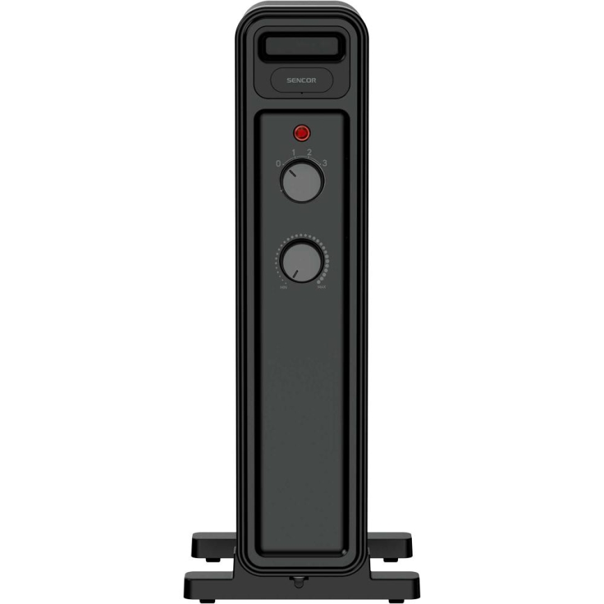 Sencor - Oljni radiator s 7 rebri 600/900/1500W/230V črna