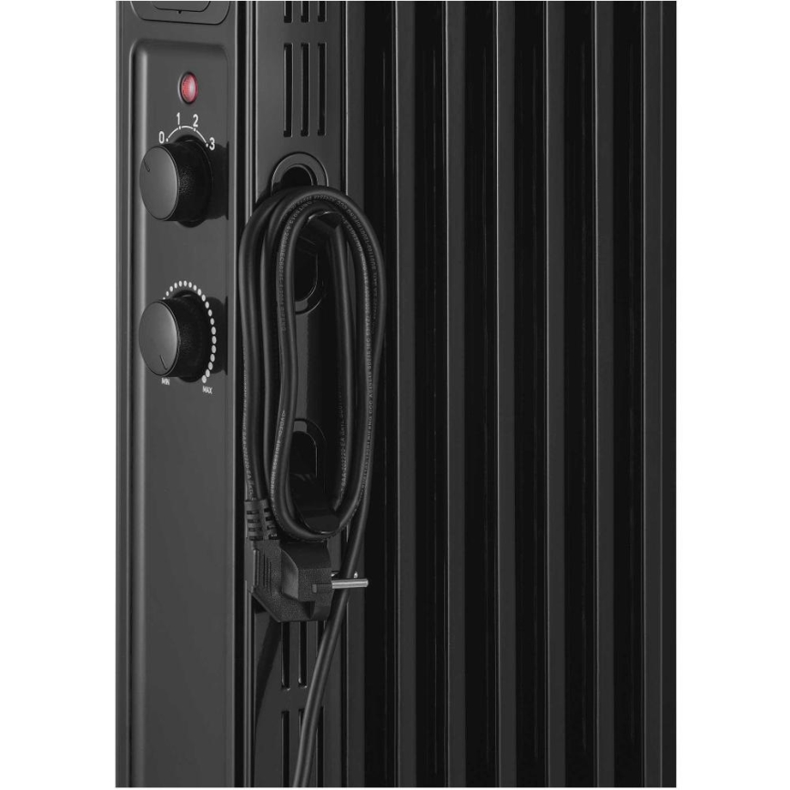 Sencor - Oljni radiator s 7 rebri 600/900/1500W/230V črna