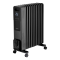 Sencor - Oljni radiator z 11 rebri 1000/1200/2400W/230V Wi-Fi črn