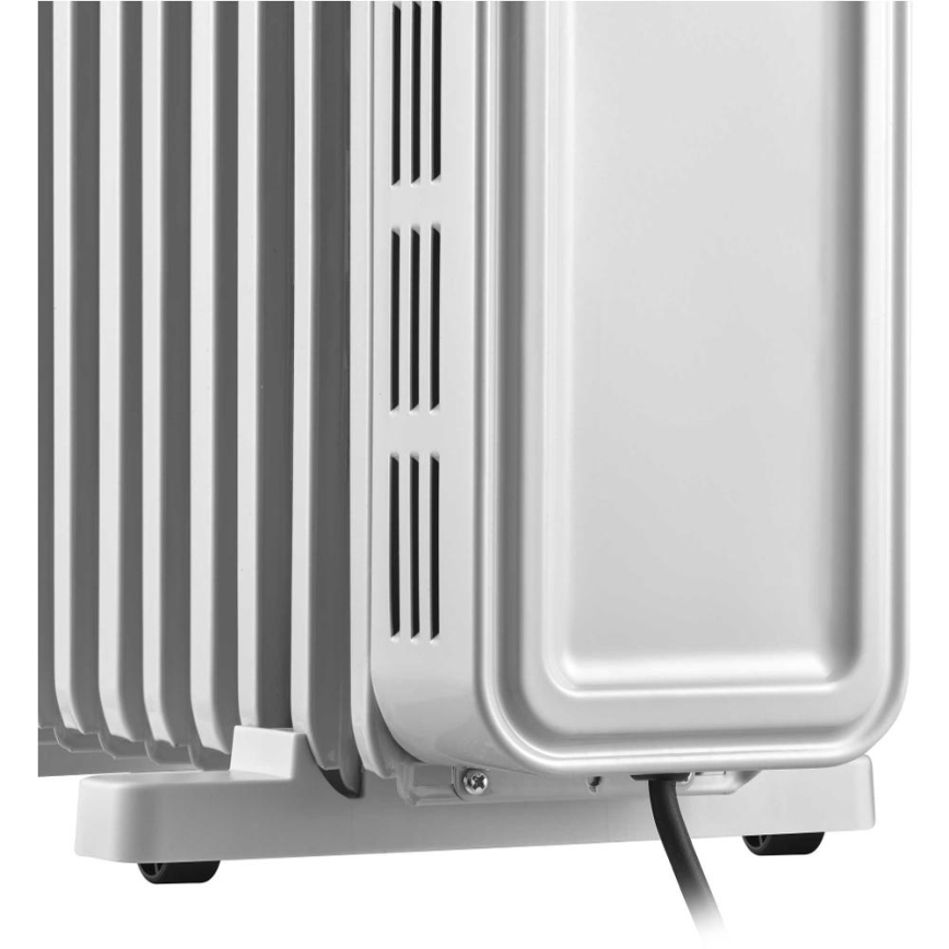 Sencor - Radiator napolnjen z oljem z 11 rebri 1000/2300W/230V bel + daljinski upravljalnik