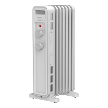 Sencor - Oljni radiator z 7 rebri 600/900/1500W/230V bela