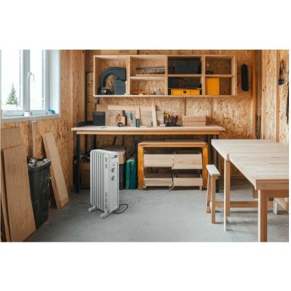 Sencor - Oljni radiator z 7 rebri 600/900/1500W/230V bela