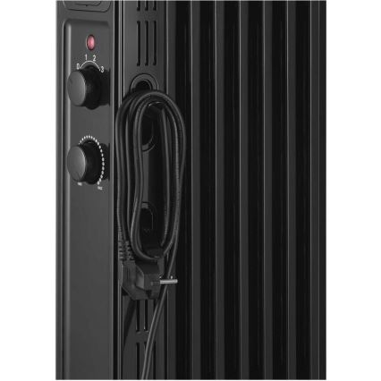 Sencor - Oljni radiator z 7 rebri 600/900/1500W/230V črna