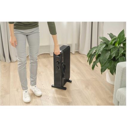 Sencor - Oljni radiator z 9 rebri 800/1200/2000W/230V črna