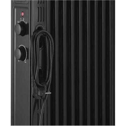 Sencor - Oljni radiator z 9 rebri 800/1200/2000W/230V črna