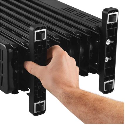 Sencor - Oljni radiator z 9 rebri 800/1200/2000W/230V črna