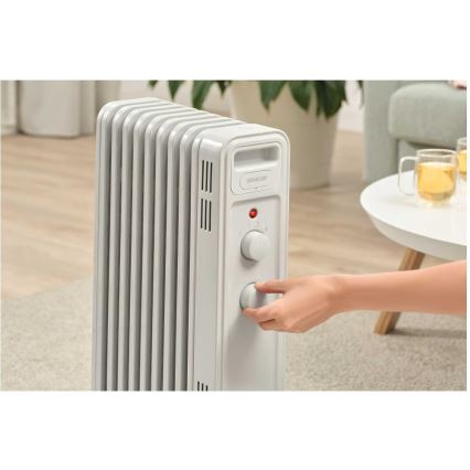 Sencor - Oljni radiator z 9 rebri, 800/1200/2000W/230V, v beli barvi