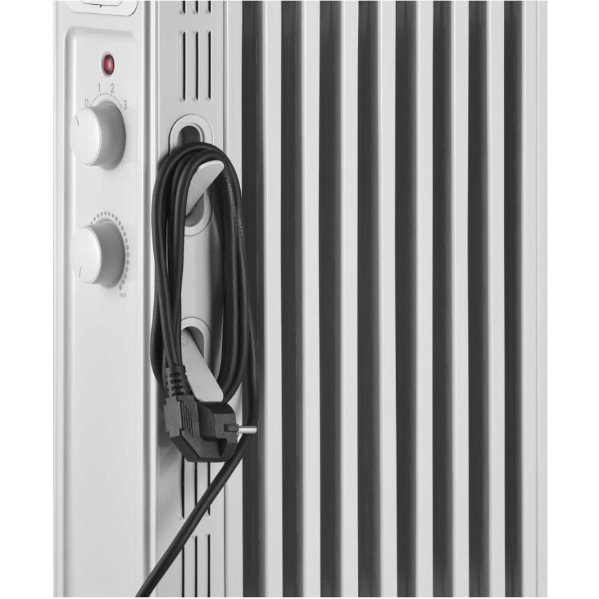 Sencor - Oljni radiator z 9 rebri, 800/1200/2000W/230V, v beli barvi