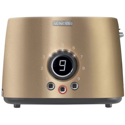 Sencor - Opekač za kruh z dvema luknjama 1000W/230V bež