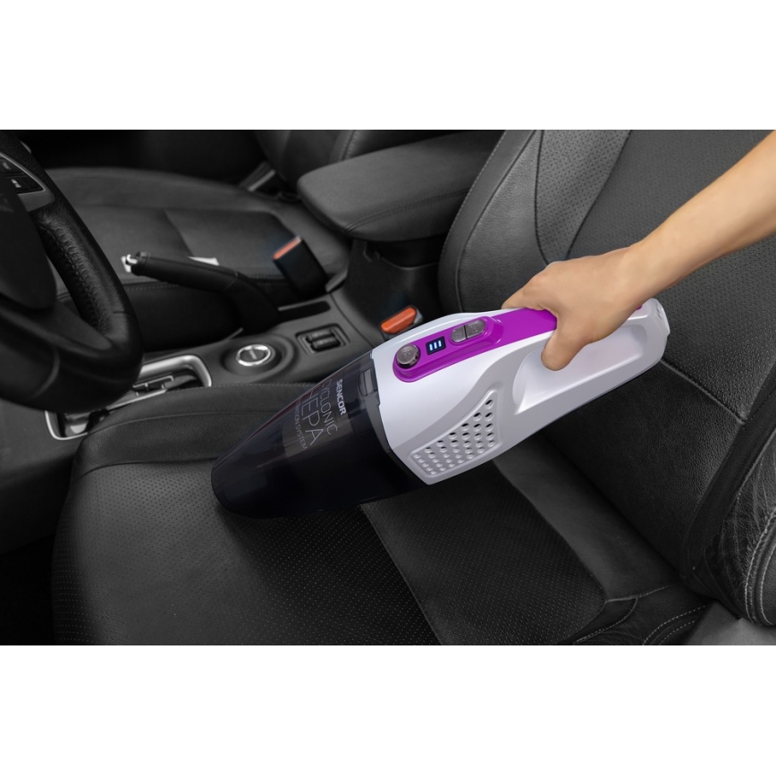 Sencor - Palični sesalnik z električno vrtljivo krtačo 2v1 110W/14,8V 2200 mAh bel