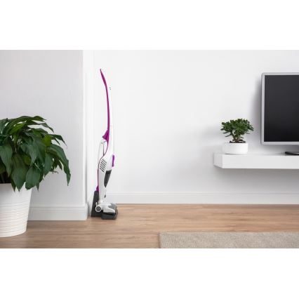 Sencor - Palični sesalnik z električno vrtljivo krtačo 2v1 110W/14,8V 2200 mAh bel