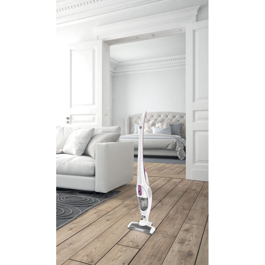 Sencor - Palični sesalnik z električno vrtljivo krtačo 2v1 110W/14,8V 2200 mAh bel