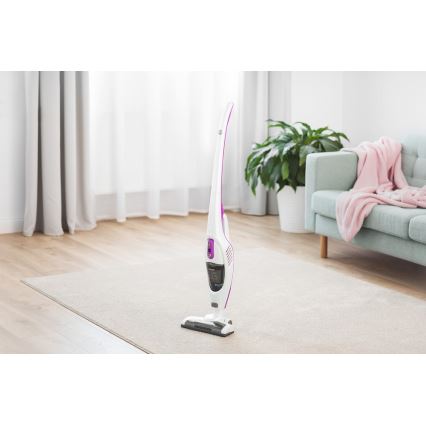 Sencor - Palični sesalnik z električno vrtljivo krtačo 2v1 110W/14,8V 2200 mAh bel