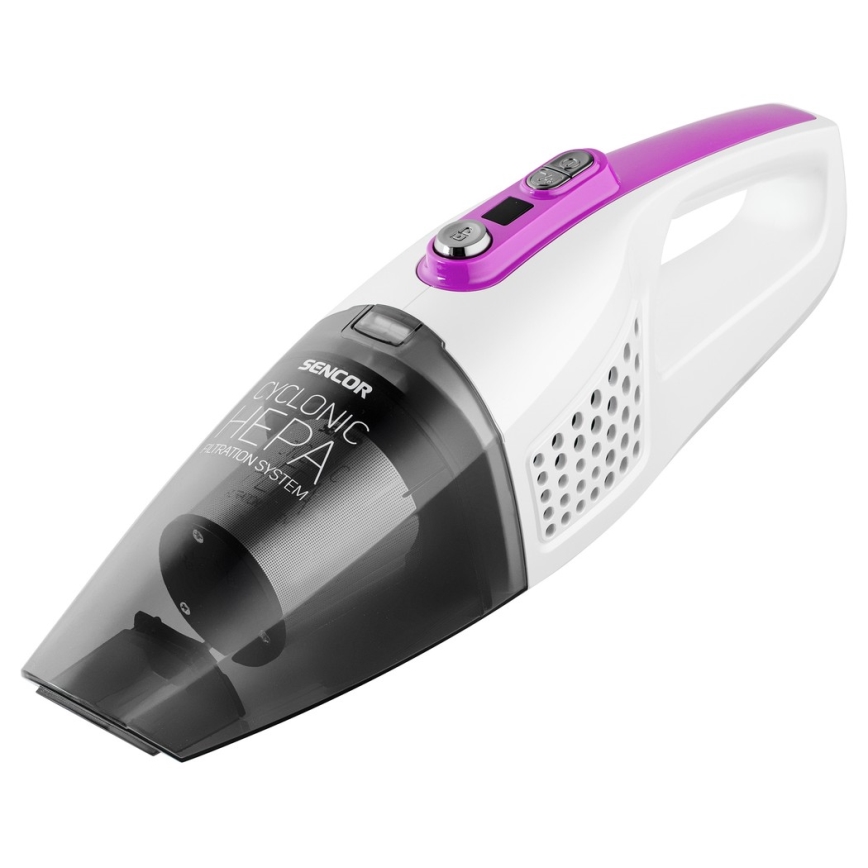 Sencor - Palični sesalnik z električno vrtljivo krtačo 2v1 110W/14,8V 2200 mAh bel