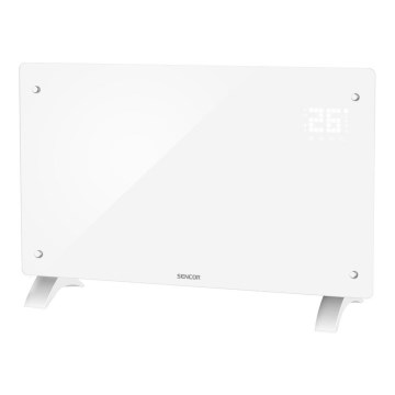 Sencor - Pameten električni grelec/konvektor 2000W/230V IP24 Wi-Fi bela + daljinsko upravljanje