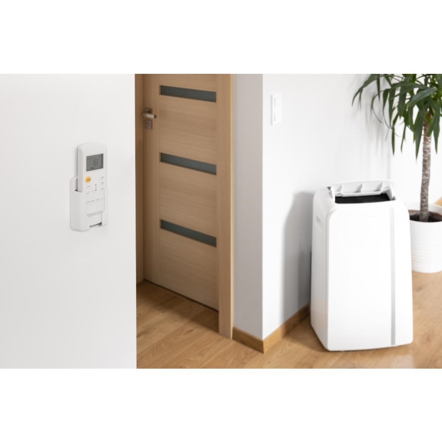 Sencor - Pametna mobilna klimatska naprava 3v1, vključno s celotno dodatno opremo 1450W/230V 12000 BTU Wi-Fi bela + Daljinski upravljalnik
