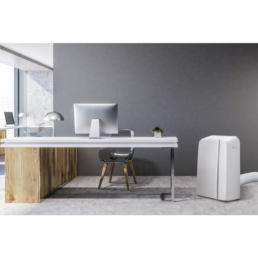 Sencor - Pametna mobilna klimatska naprava 3v1, vključno s celotno dodatno opremo 1450W/230V 12000 BTU Wi-Fi bela + Daljinski upravljalnik