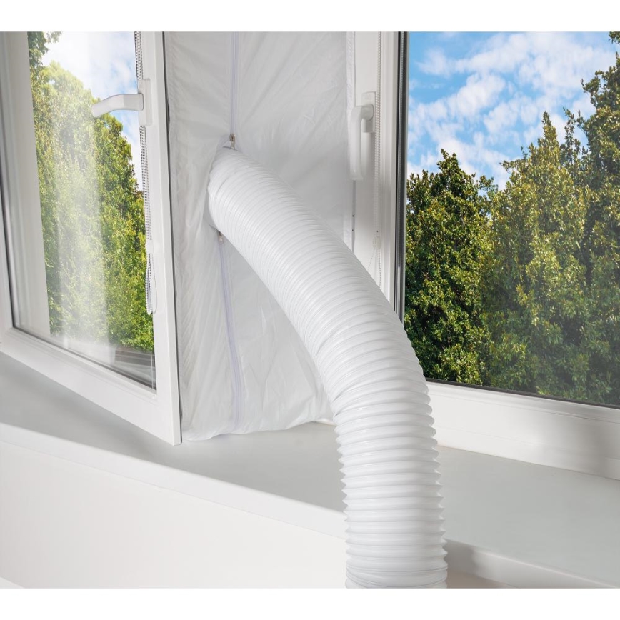 Sencor - Pametna mobilna klimatska naprava 3v1, vključno s celotno dodatno opremo 1450W/230V 12000 BTU Wi-Fi bela + Daljinski upravljalnik