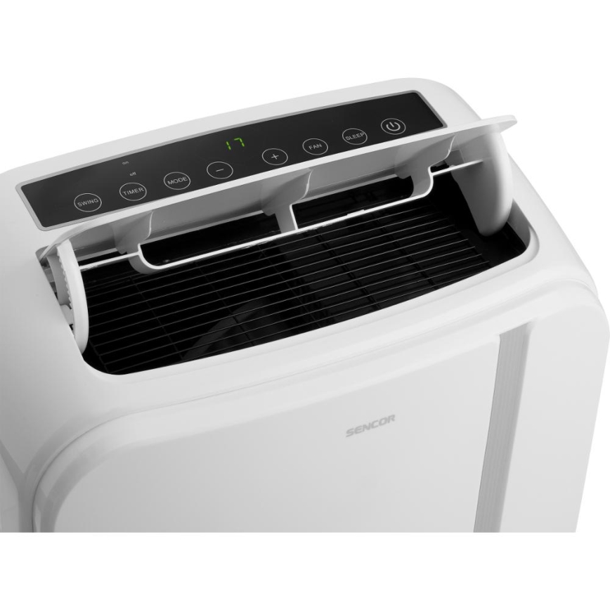 Sencor - Pametna mobilna klimatska naprava 3v1, vključno s celotno dodatno opremo 1450W/230V 12000 BTU Wi-Fi bela + Daljinski upravljalnik