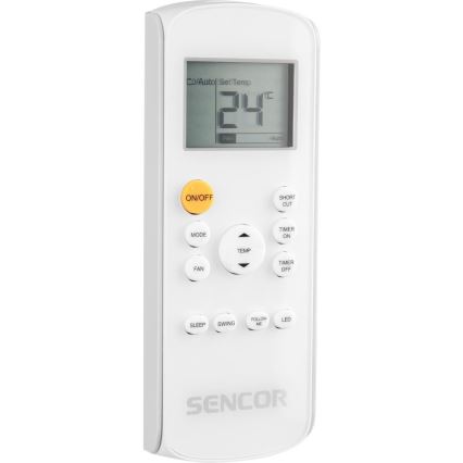 Sencor - Pametna mobilna klimatska naprava 3v1, vključno s celotno dodatno opremo 1450W/230V 12000 BTU Wi-Fi bela + Daljinski upravljalnik
