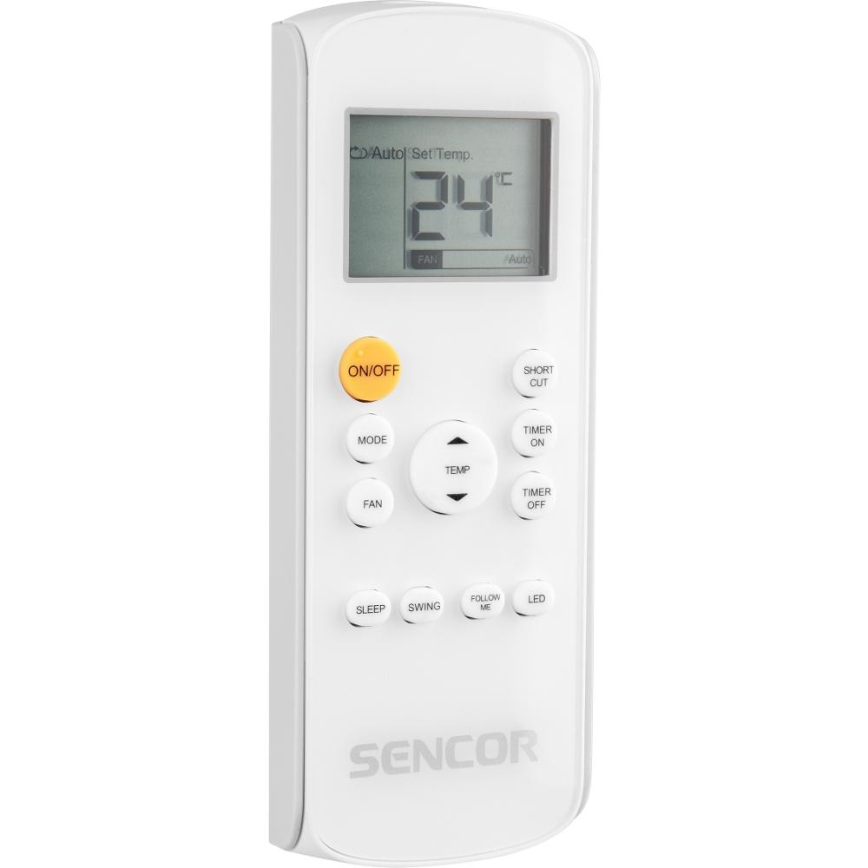 Sencor - Pametna mobilna klimatska naprava 3v1, vključno s celotno dodatno opremo 1450W/230V 12000 BTU Wi-Fi bela + Daljinski upravljalnik
