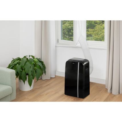 Sencor - Pametna mobilna klimatska naprava 3v1, vključno s celotno dodatno opremo 1450W/230V 12000 BTU Wi-Fi črna + Daljinski upravljalnik