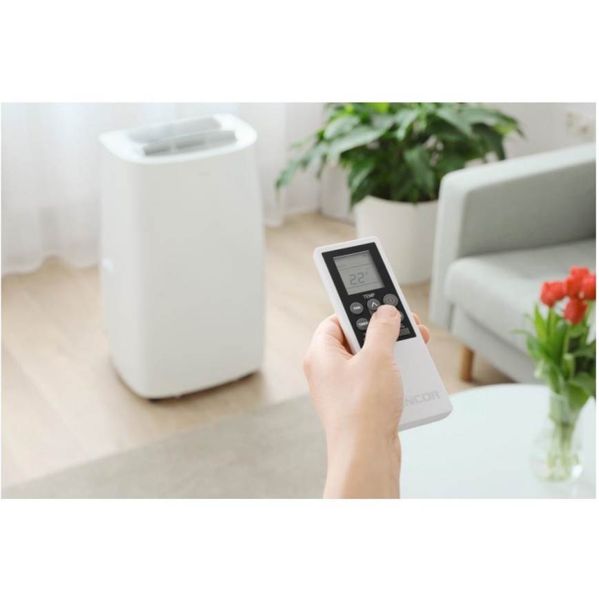 Sencor - Pametna mobilna klimatska naprava 3v1, vključno s celotno dodatno opremo 1700W/230V 16000 BTU Wi-Fi + Daljinski upravljalnik