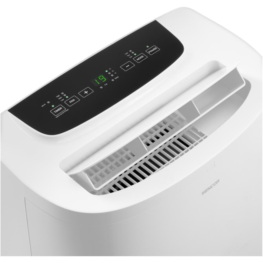 Sencor - Pametna mobilna klimatska naprava 3v1, vključno s celotno dodatno opremo 1700W/230V 16000 BTU Wi-Fi + Daljinski upravljalnik