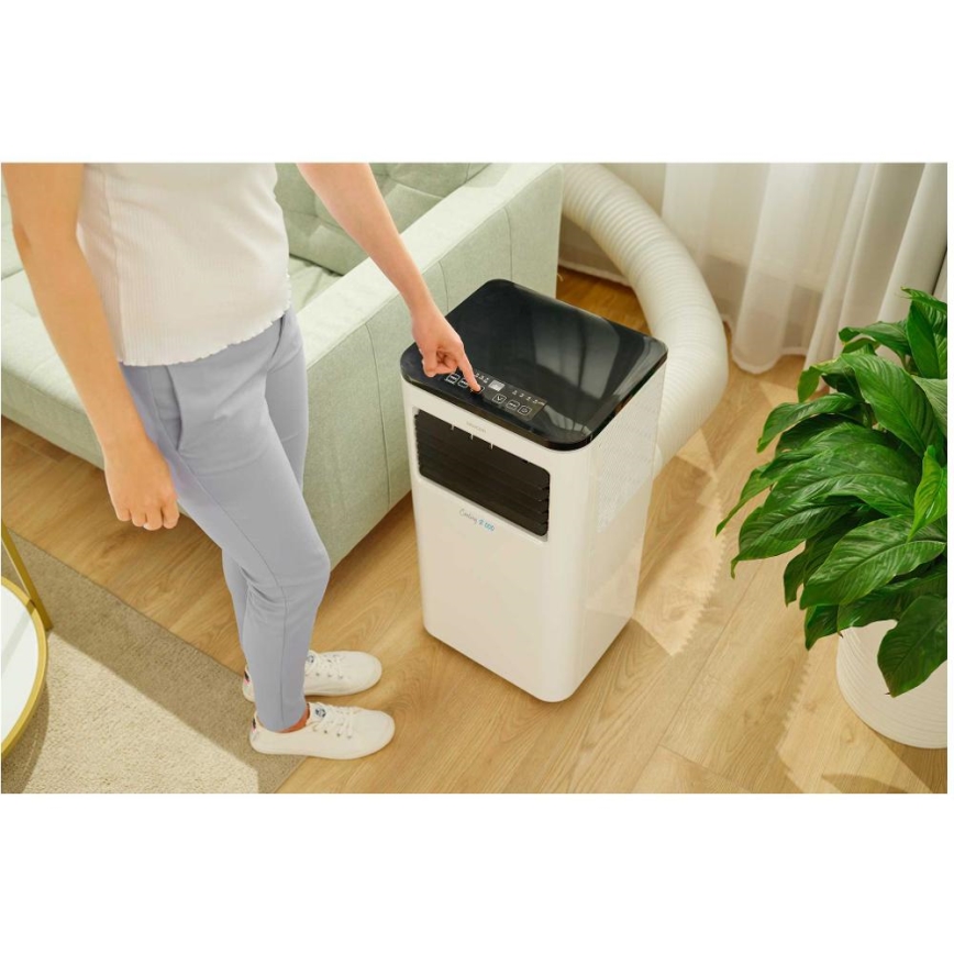 Sencor - Pametna mobilna klimatska naprava 3v1, vključno s celotno dodatno opremo 805W/230V 8000 BTU Wi-Fi + Daljinski upravljalnik