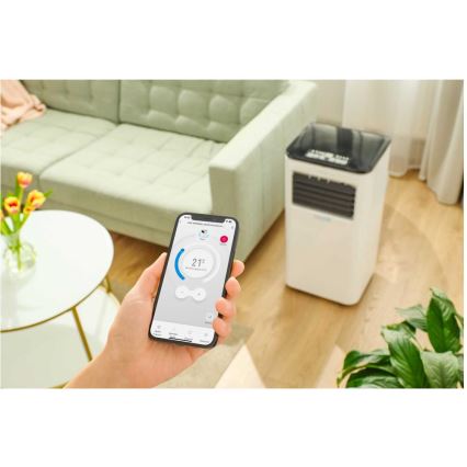 Sencor - Pametna mobilna klimatska naprava 3v1, vključno s celotno dodatno opremo 805W/230V 8000 BTU Wi-Fi + Daljinski upravljalnik