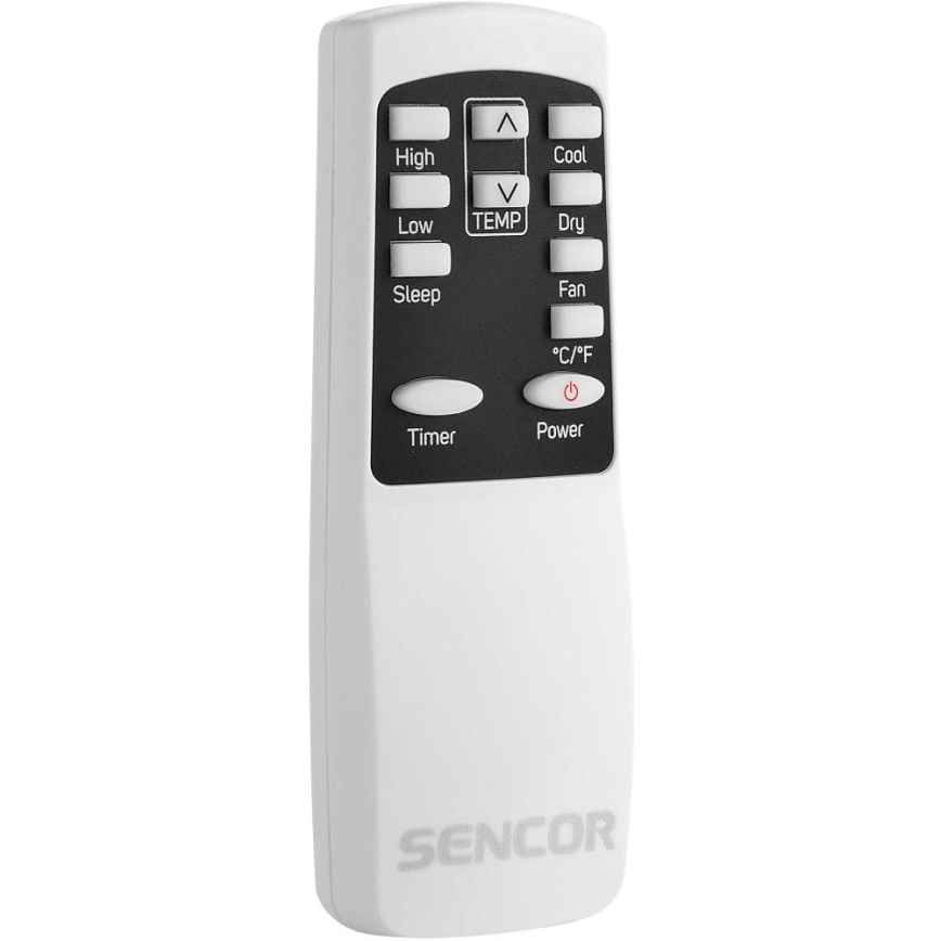 Sencor - Pametna mobilna klimatska naprava 3v1, vključno s celotno dodatno opremo 805W/230V 8000 BTU Wi-Fi + Daljinski upravljalnik