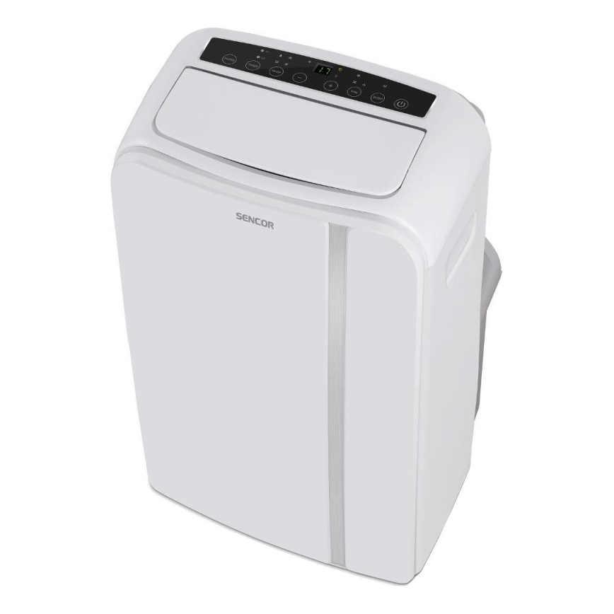 Sencor - Pametna mobilna klimatska naprava 3v1, vključno s celotno dodatno opremo 1450W/230V 12000 BTU Wi-Fi bela + Daljinski upravljalnik