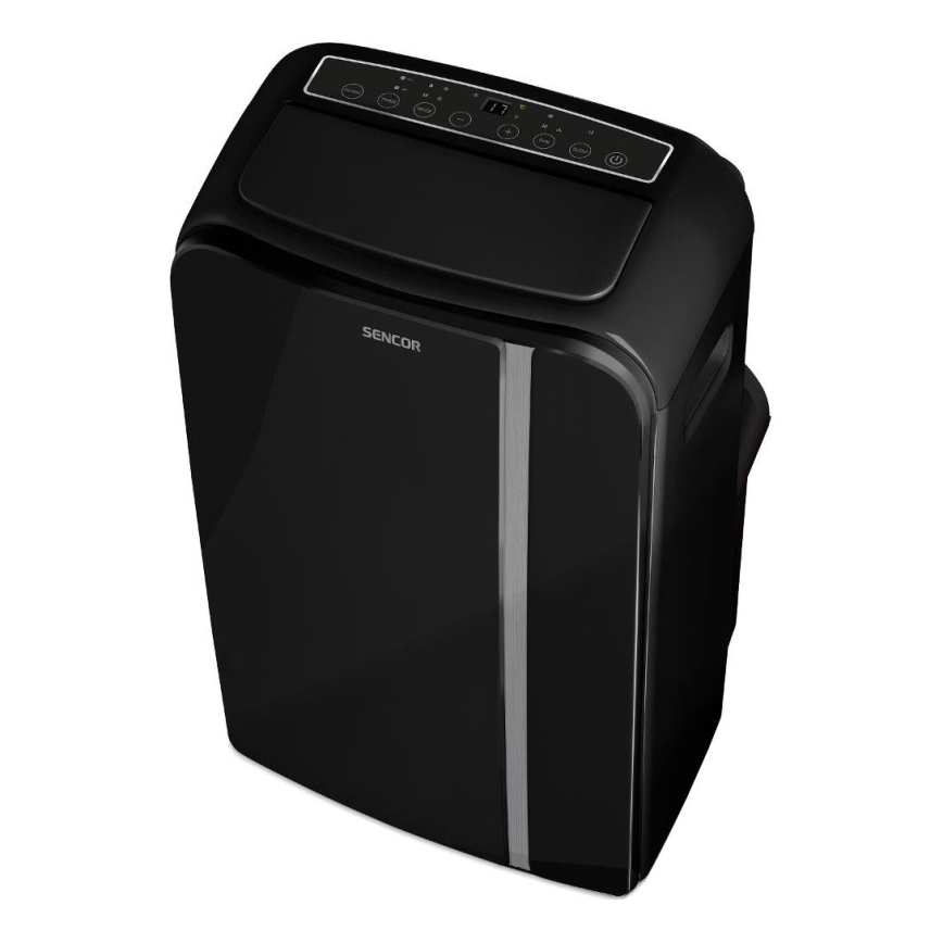 Sencor - Pametna mobilna klimatska naprava 3v1, vključno s celotno dodatno opremo 1450W/230V 12000 BTU Wi-Fi črna + Daljinski upravljalnik