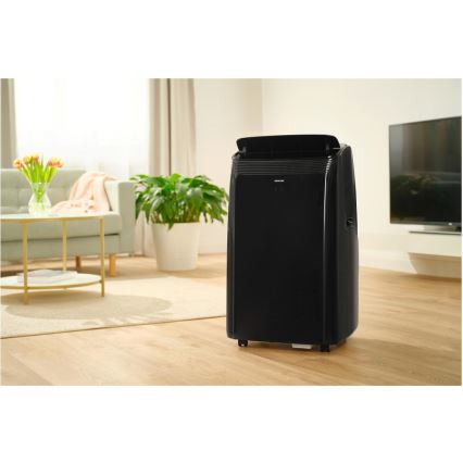 Sencor - Pametna mobilna klimatska naprava 4v1 including complete dodatki 900W/230V 9000 BTU Wi-Fi črna + Daljinski upravljalnik