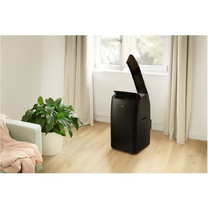 Sencor - Pametna mobilna klimatska naprava 4v1 including complete dodatki 900W/230V 9000 BTU Wi-Fi črna + Daljinski upravljalnik