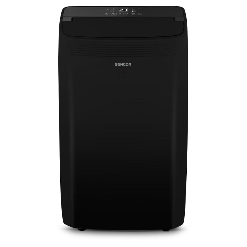 Sencor - Pametna mobilna klimatska naprava 4v1 including complete dodatki 900W/230V 9000 BTU Wi-Fi črna + Daljinski upravljalnik