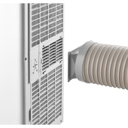 Sencor - Pametna prenosna klimatska naprava 3 v 1, vključno z vsemi potrebnimi dodatki, 760 W/230 V, 7000 BTU, Wi‑Fi, bela + daljinski upravljalnik