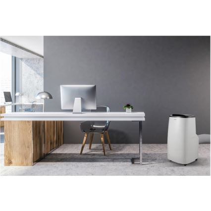 Sencor - Pametna prenosna klimatska naprava 4 v 1 vključno s celotno opremo 1700W/230V 12000 BTU Wi-Fi bela + daljinski upravljalnik