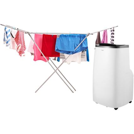 Sencor - Pametna prenosna klimatska naprava 4 v 1 vključno s celotno opremo 1700W/230V 12000 BTU Wi-Fi bela + daljinski upravljalnik