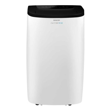 Sencor - Pametna prenosna klimatska naprava 4 v 1, vključno s popolnim kompletom dodatne opreme, 1750W/230V 18000 BTU, Wi-Fi, bela + daljinski upravljalnik