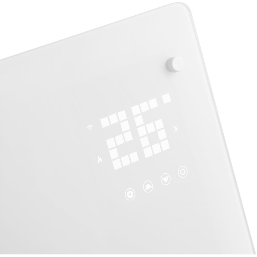 Sencor - Pameten električni grelec/konvektor 2000W/230V IP24 Wi-Fi bela + daljinsko upravljanje